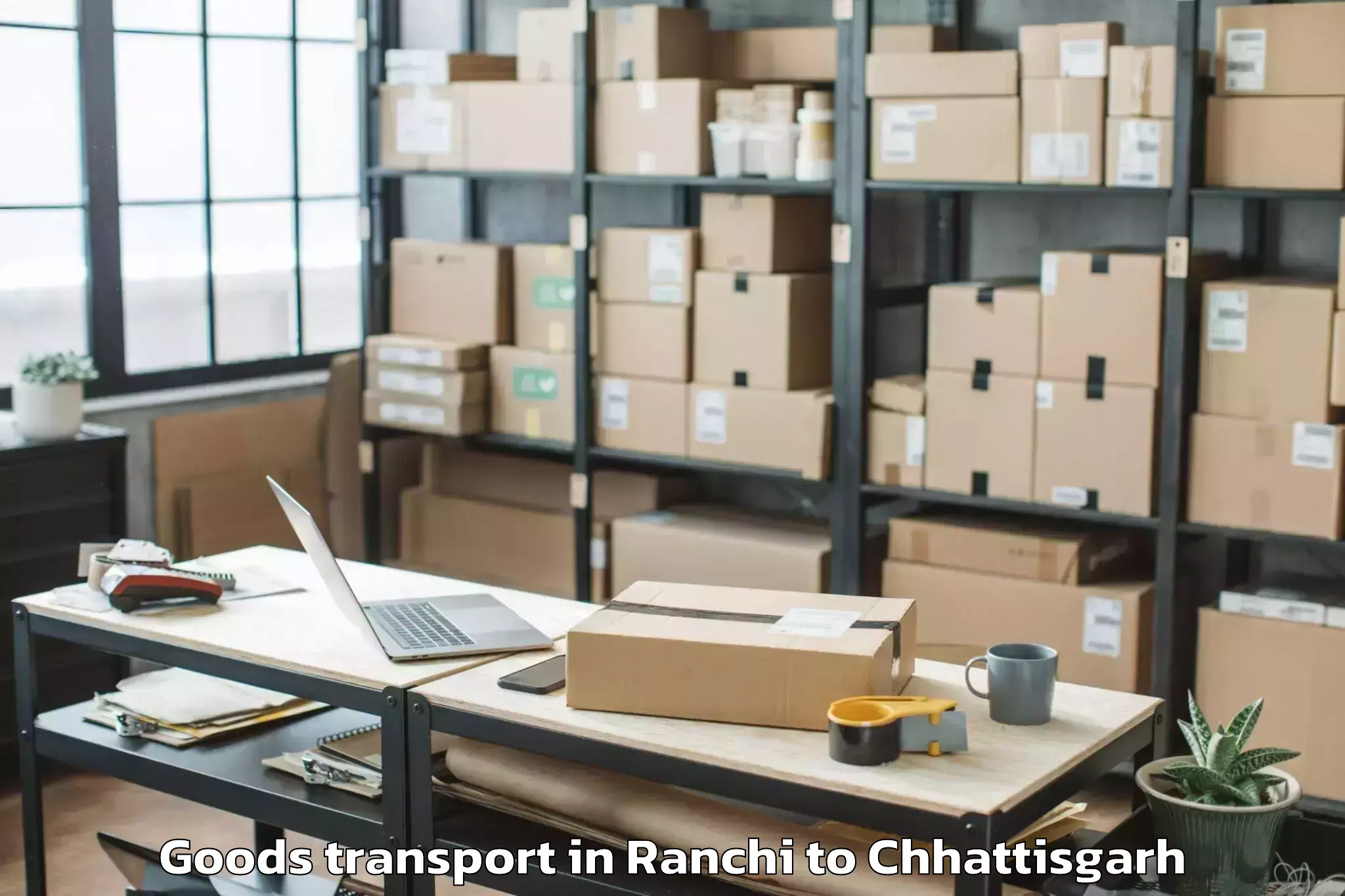 Discover Ranchi to Bhopalpatnam Goods Transport